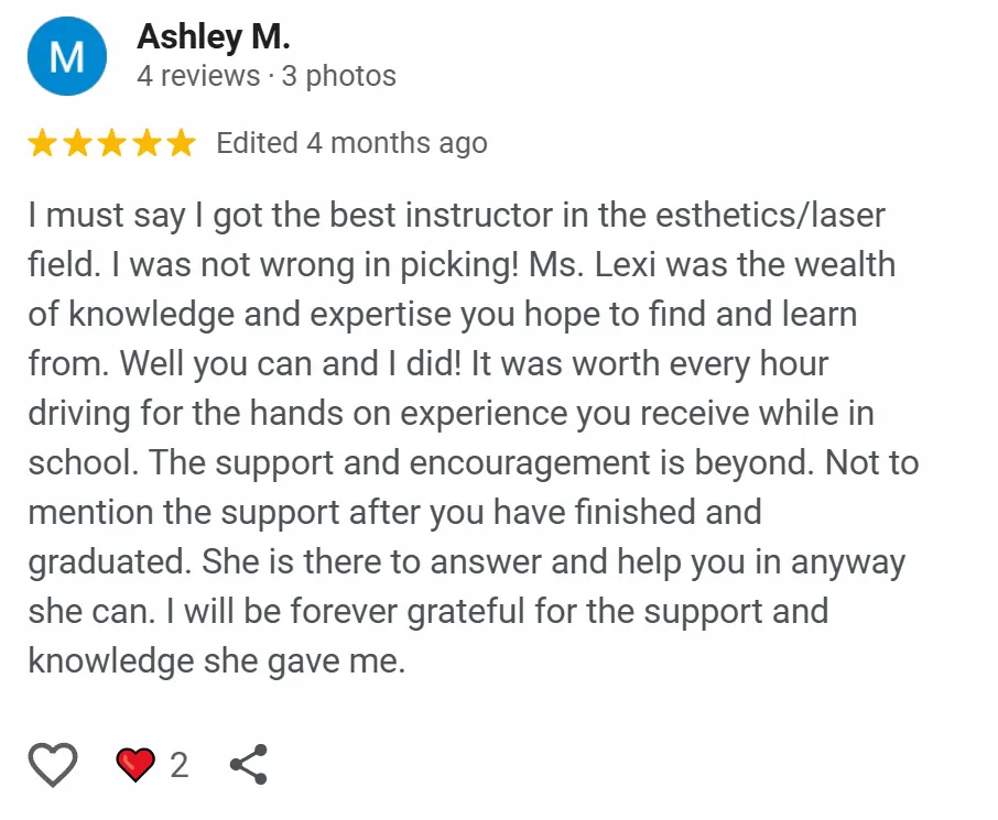Student testimonial 1