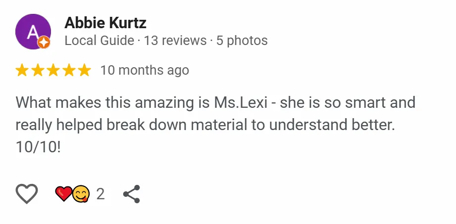 Student testimonial 7